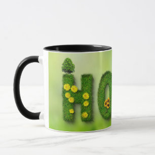 Mug Sweet Home Green Grass Flower Leaf Flower Snow