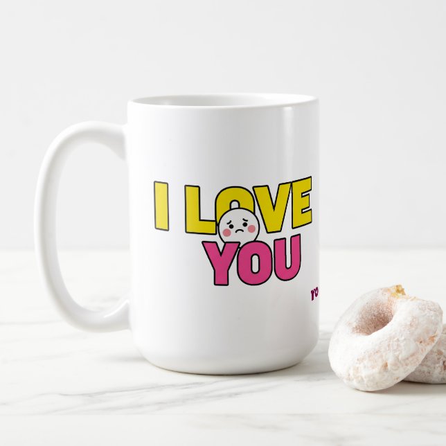 Mug Sweet I Love You Graphic for Gifts and Apparel (Avec donut)