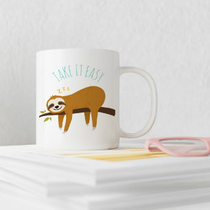 Mug Sweet Napping Sloth "Take It Easy"