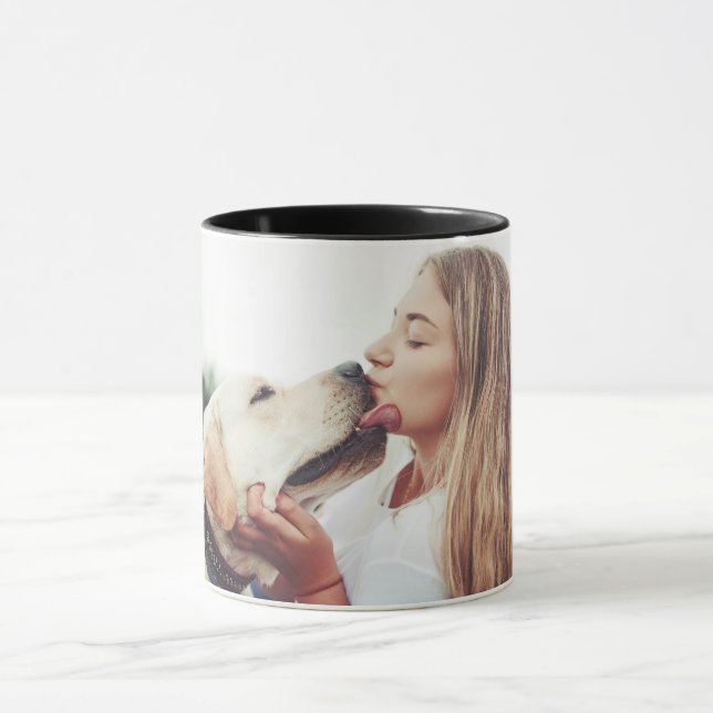 Mug Sweet Pet Kiss Photo Modern Photo (Centre)