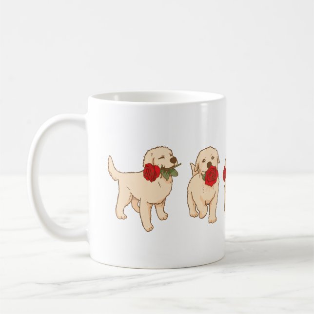 Mug Sweet Puppy Rose (Gauche)