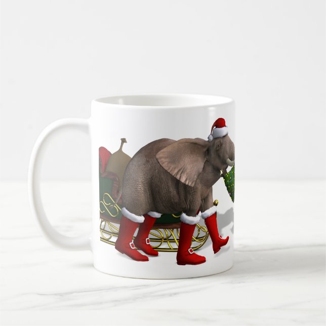 Mug Sweet Santa Claus Elephant (Gauche)