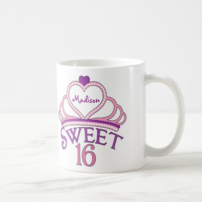 Mug Sweet sixteen personnalisé (Droite)