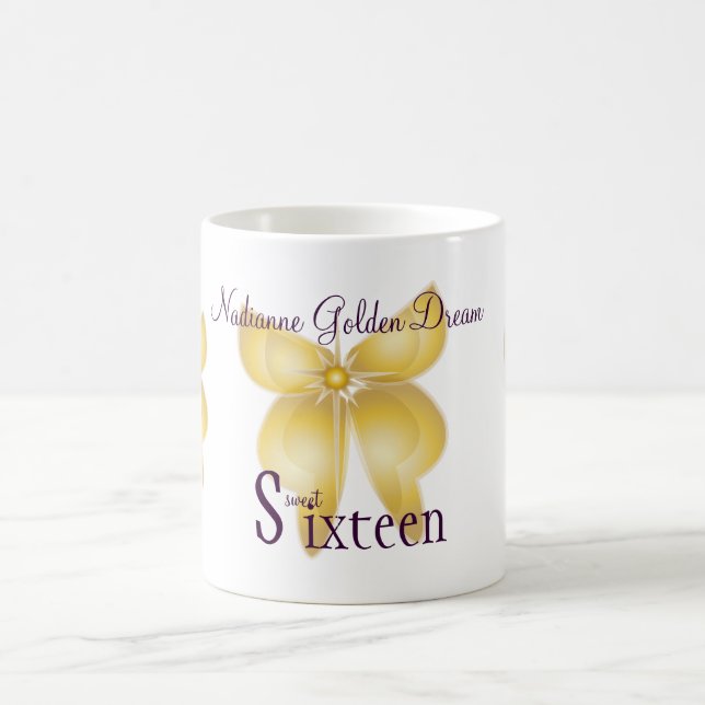 Mug Sweet sixteen rêveur d'or Mug-Cust. (Centre)
