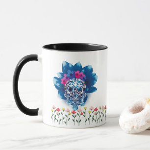 Mug Sweet Sweet Psycho crâne et texte séparés sur un