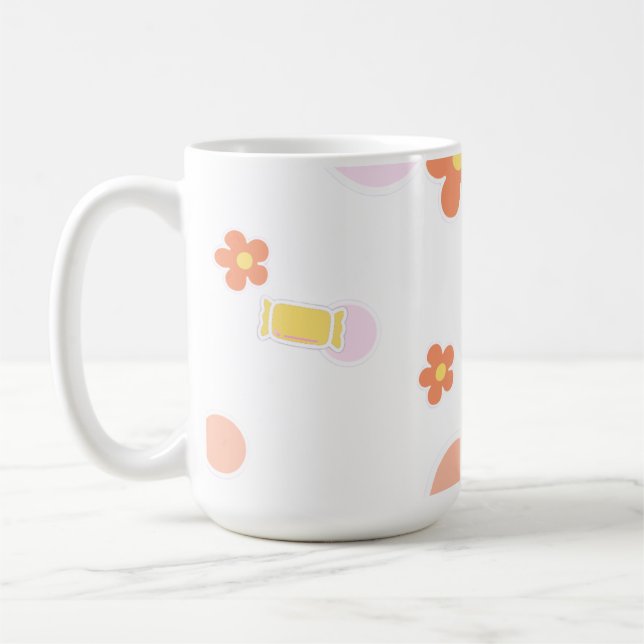 Mug sweets and flowers (Gauche)