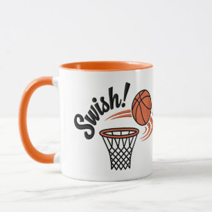 Mug Swish Slam Dunk : Style de basket-ball Vintage