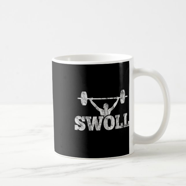 Mug Swoll Funny Musculaire Poids Et Bodybuilding (Droite)