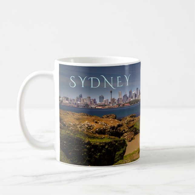 Mug Sydney Australia Skyline, de Bradleys Head (Gauche)