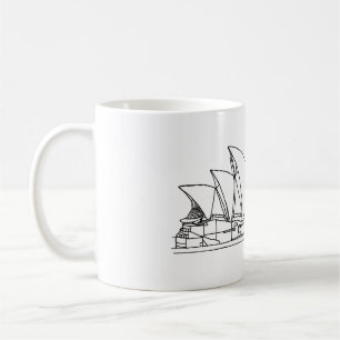 Mug Sydney Opera House Australie dessin