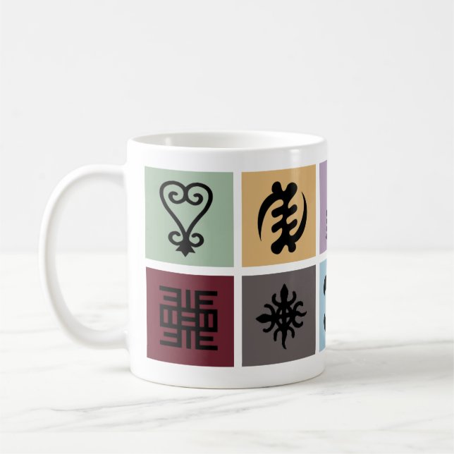 Mug Symbole Adinkra Motif - Cultura du patrimoine afri (Gauche)