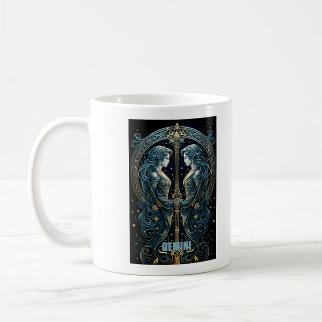 Mug Symbole astrologique de Gemini (Gauche)