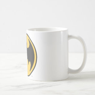 Mug Symbole Batman Logo du cercle jaune foncé