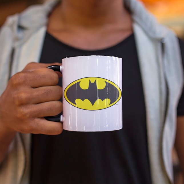 Mug Symbole Batman | Logo Oval de chauve-souris (Créateur téléchargé)