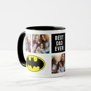 Mug Symbole Batman   Meilleur papa photo Collage