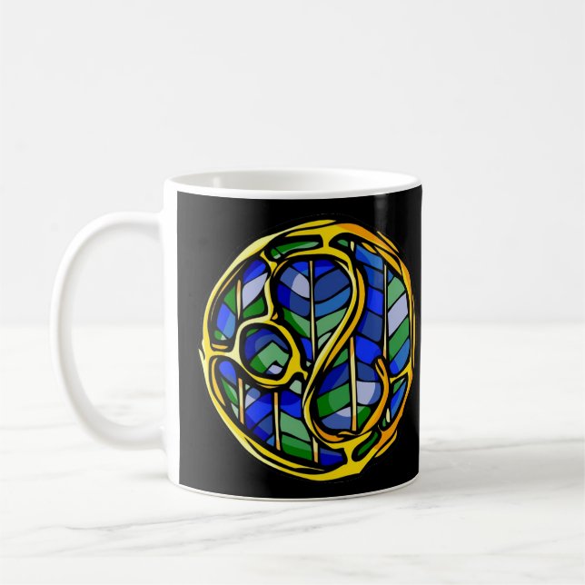 Mug Symbole Bleu Gemstone Leo (Gauche)