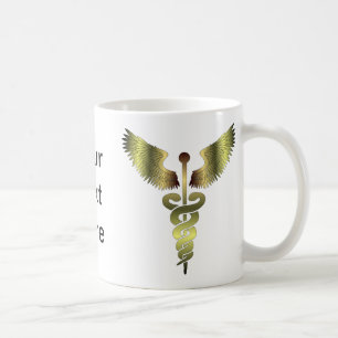 Mug Symbole Caduceus d'or