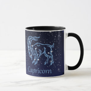 Mug Symbole Capricorne Constellation et Zodiaque avec
