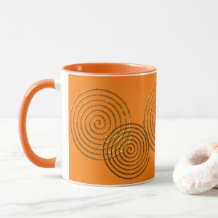 Mug Symbole celtique spirale or métallique