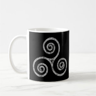Mug Symbole celtique Triskelion, Triskeles (gris Vinta