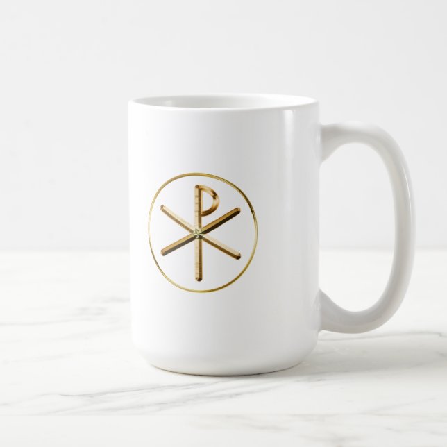 Mug Symbole Chi-Rho Or (Droite)