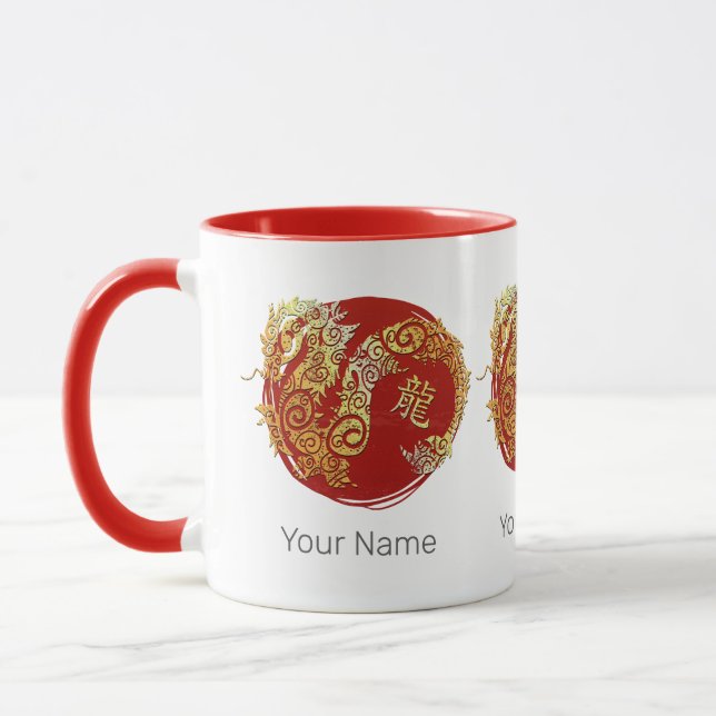 Mug Symbole chinois Zodiac Horoscope Constellation (Gauche)