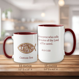 Mug Symbole chrétien Ichthys