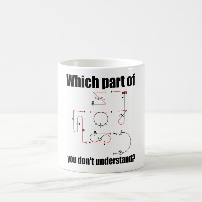 Mug Symbole d'Aresti - Manoeuvres de vol du pilote acr (Centre)