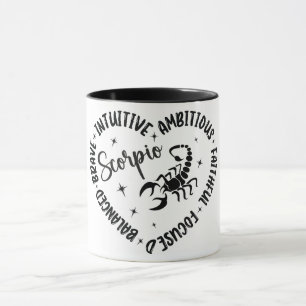 Mug Symbole d'astrologie du zodiaque mou Caractéristiq