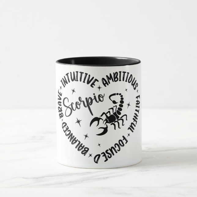 Mug Symbole d'astrologie du zodiaque mou Caractéristiq (Centre)