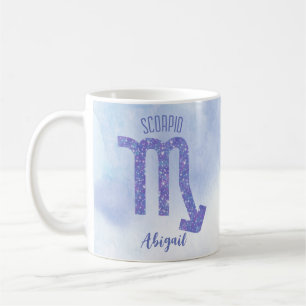 Mug SYMBOLE D'Astrologie Scorpio Personnalisé Violet