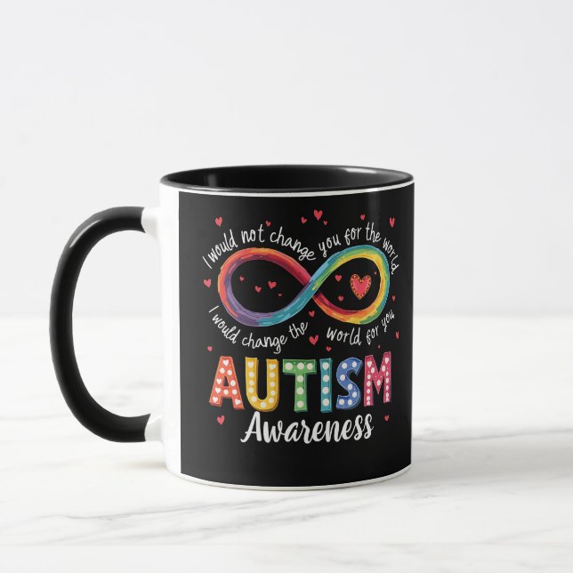 Mug Symbole d'autisme infini Sensibilisation sur l'aut (Gauche)