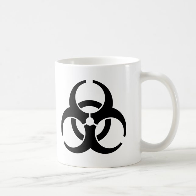 Mug Symbole d'avertissement de Biohazard international (Droite)