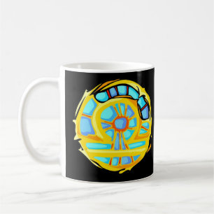 Mug Symbole de bibliothèque couleur pierre bleue
