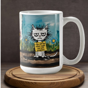 Mug Symbole de chat amusant Phrase Cute Cartoon