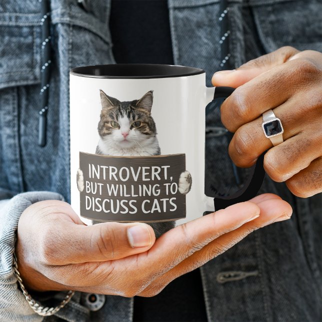 Mug Symbole de chat initié drôle (Créateur téléchargé)