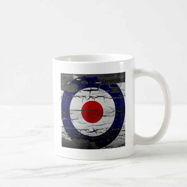 Mug Symbole de cible de mod de détresse (Droite)