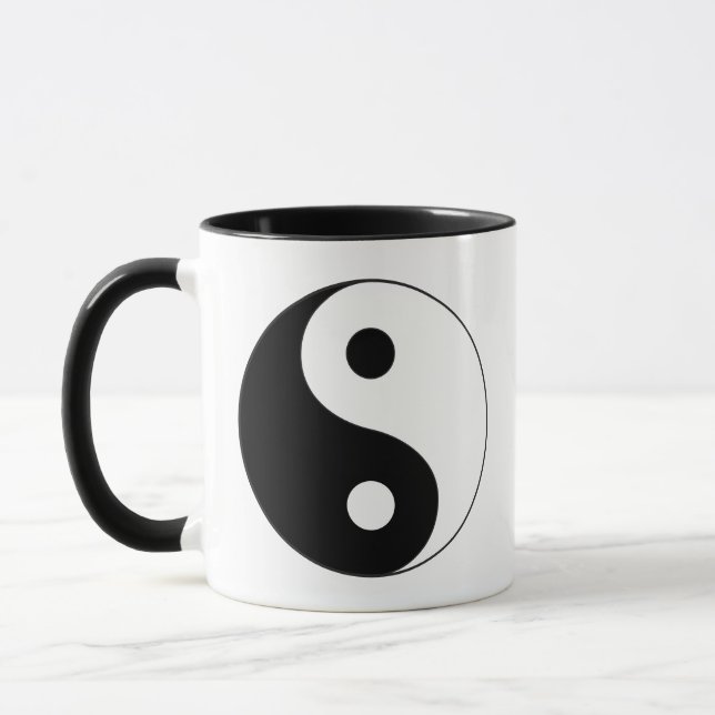 Mug Symbole de conception d'harmonie et d'équilibre Yi (Gauche)