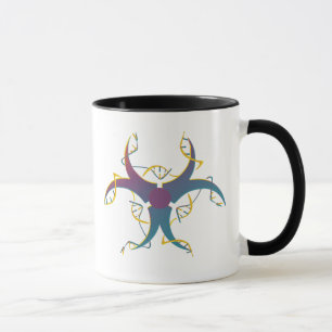 Mug Symbole de danger de bio épissage génétique
