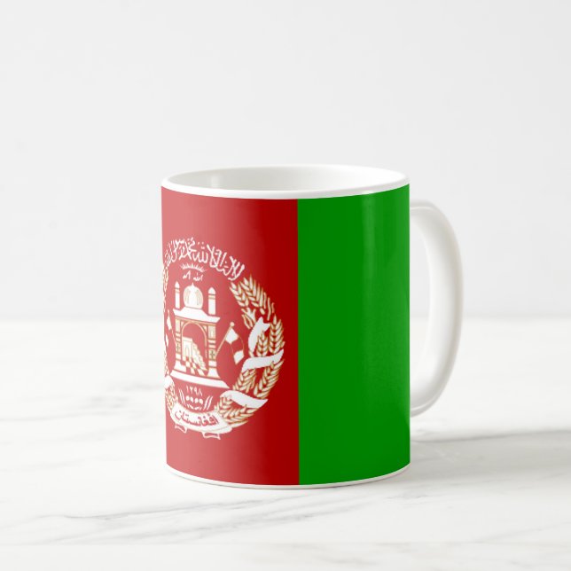 Mug Symbole de drapeau de pays de l'Afghanistan (Devant droit)