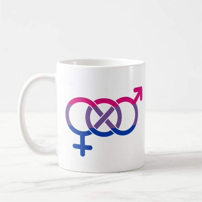Mug Symbole de genre bisexuel (Gauche)