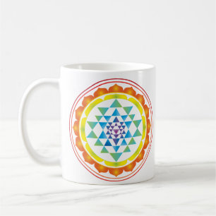 Mug Symbole de géométrie sacrée mystique du Sri Yantra
