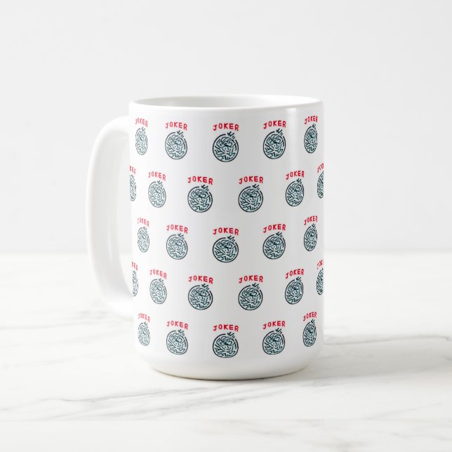 Mug symbole de jeu MahJong tuile Joker (Devant gauche)