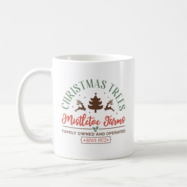 Mug SYMBOLE DE LA FERME DE Noël RÉtro (Gauche)