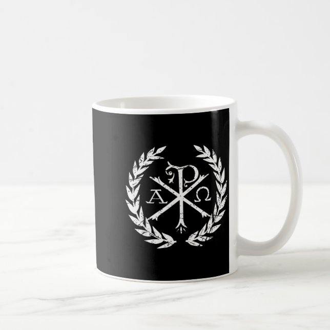Mug Symbole de la foi chrétienne Chi Rho Alpha Omega (Droite)