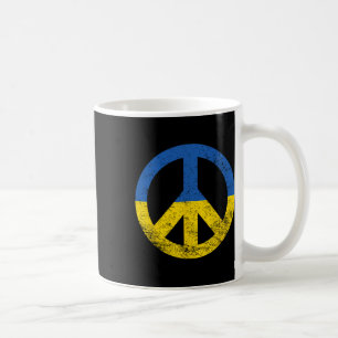 Mug Symbole de la paix du drapeau de l'Ukraine 