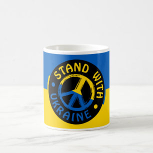 Mug Symbole de la paix Ukraine : Rejoignez l'Ukraine
