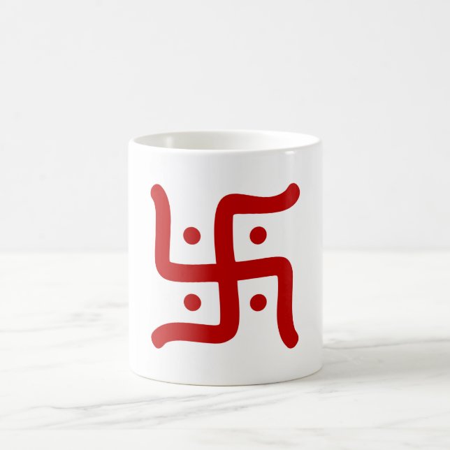 Mug symbole de la swastika hindoue traditionnelle indi (Centre)