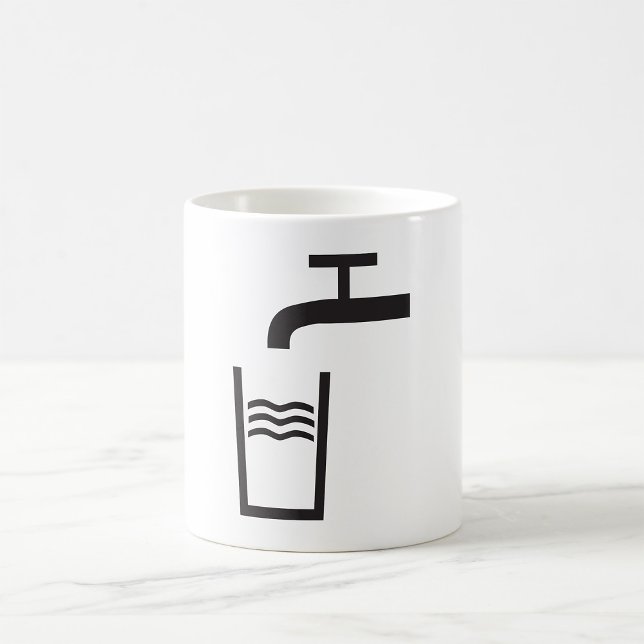 Mug Symbole de l'eau du robinet (Créateur téléchargé)