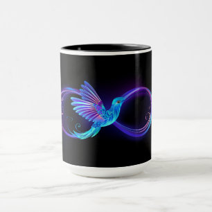 Mug Symbole de Neon Infinity par Glowing Hummingbird